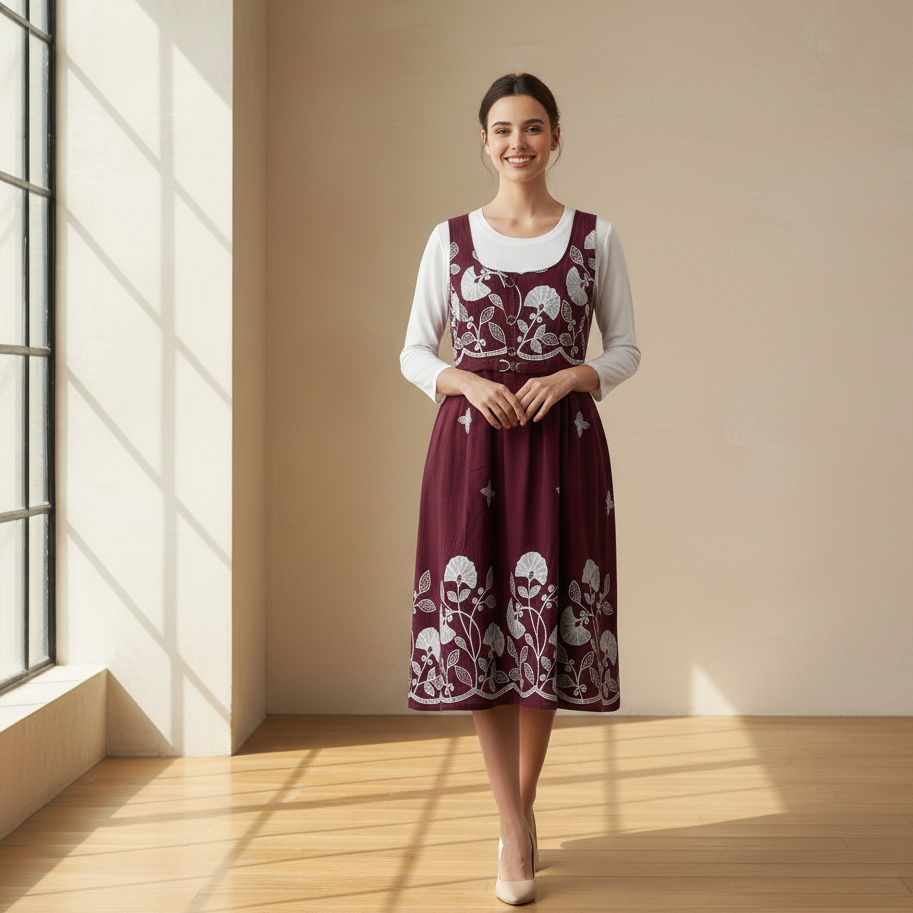 Meadow A-Line Pinafore Dress