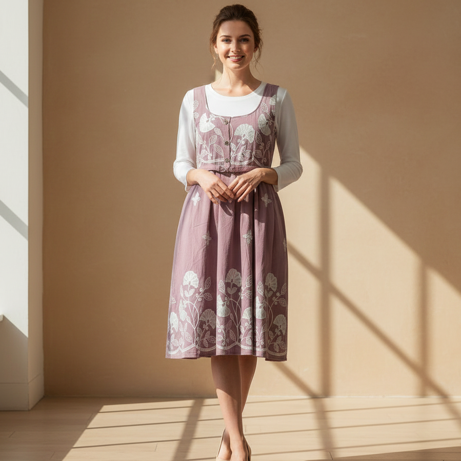 Meadow A-Line Pinafore Dress