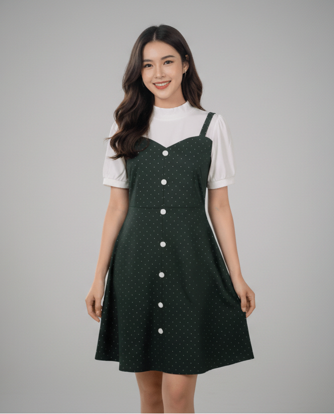 Sweetheart Neck Layered Cami Dress - seiszn - seiszn - product_tag