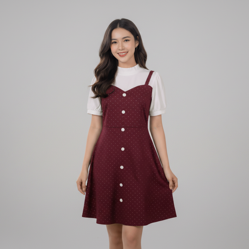 Sweetheart Neck Layered Cami Dress - seiszn - seiszn - product_tag