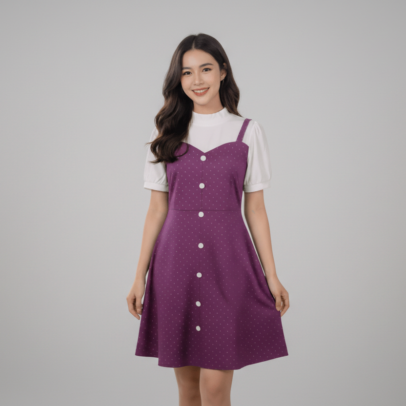 Sweetheart Neck Layered Cami Dress - seiszn - seiszn - product_tag